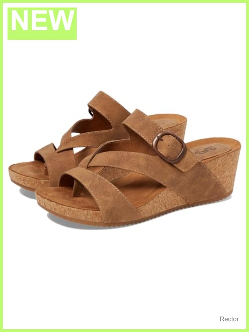 Eurosoft by Sofft Women's Emrie Wedge Sandal with Comfort Footbed and